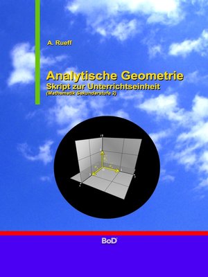cover image of Analytische Geometrie